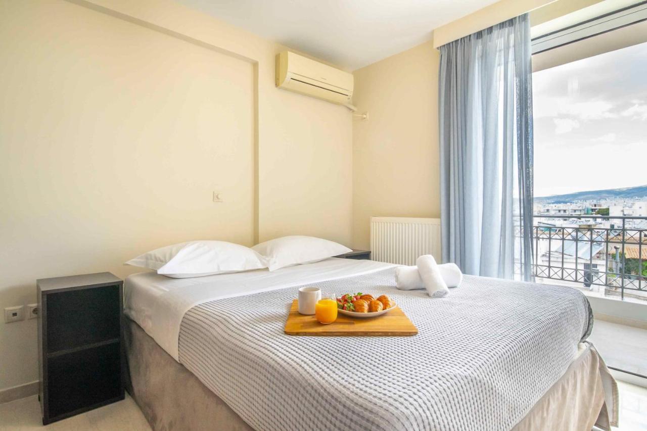 Lis153 By Smart Cozy Suites - Top Floors With Amazing City View - Available 24Hr Athén Kültér fotó