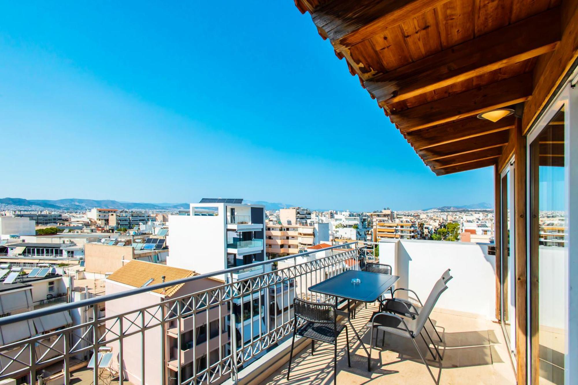 Lis153 By Smart Cozy Suites - Top Floors With Amazing City View - Available 24Hr Athén Kültér fotó