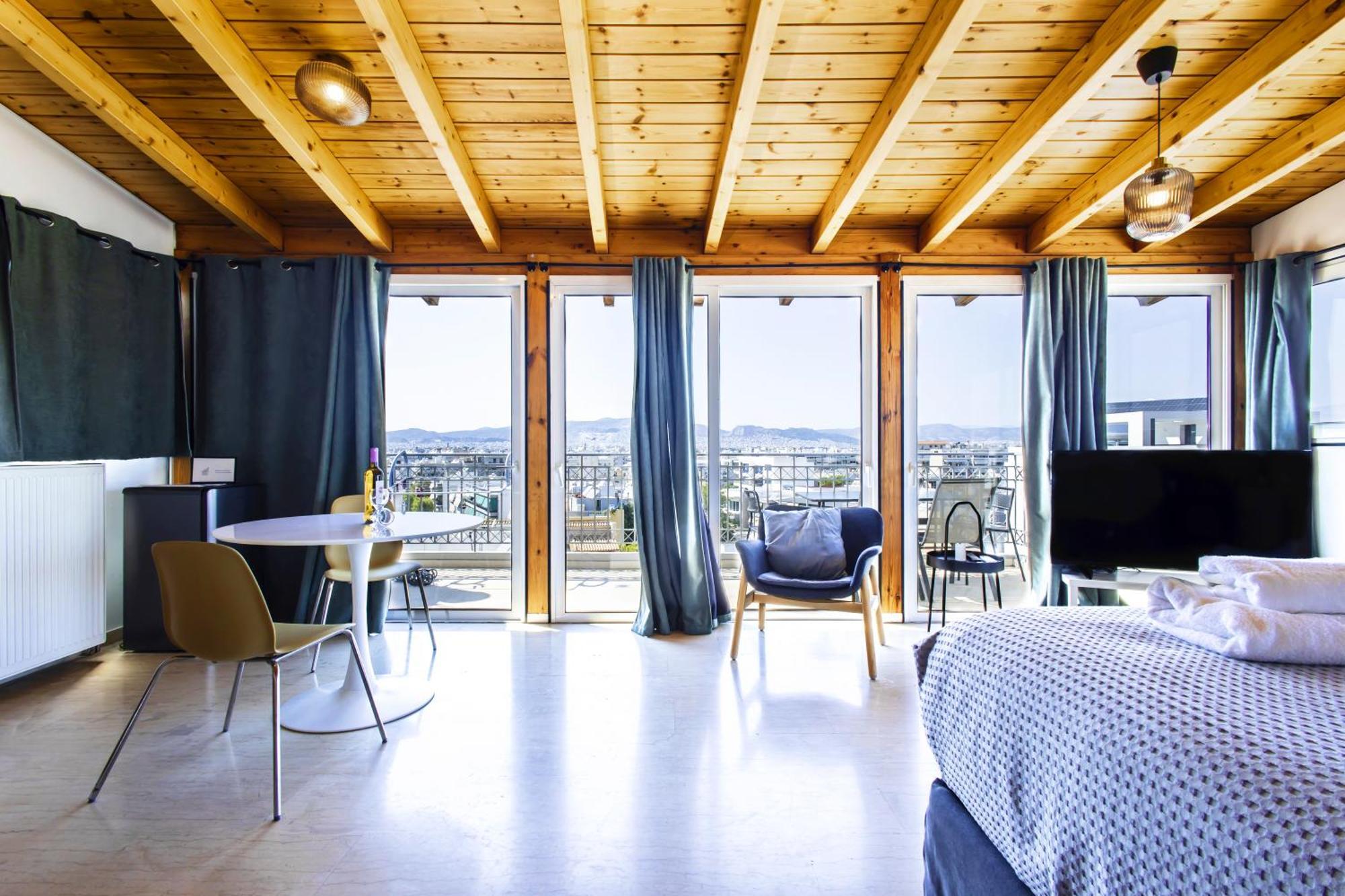 Lis153 By Smart Cozy Suites - Top Floors With Amazing City View - Available 24Hr Athén Kültér fotó