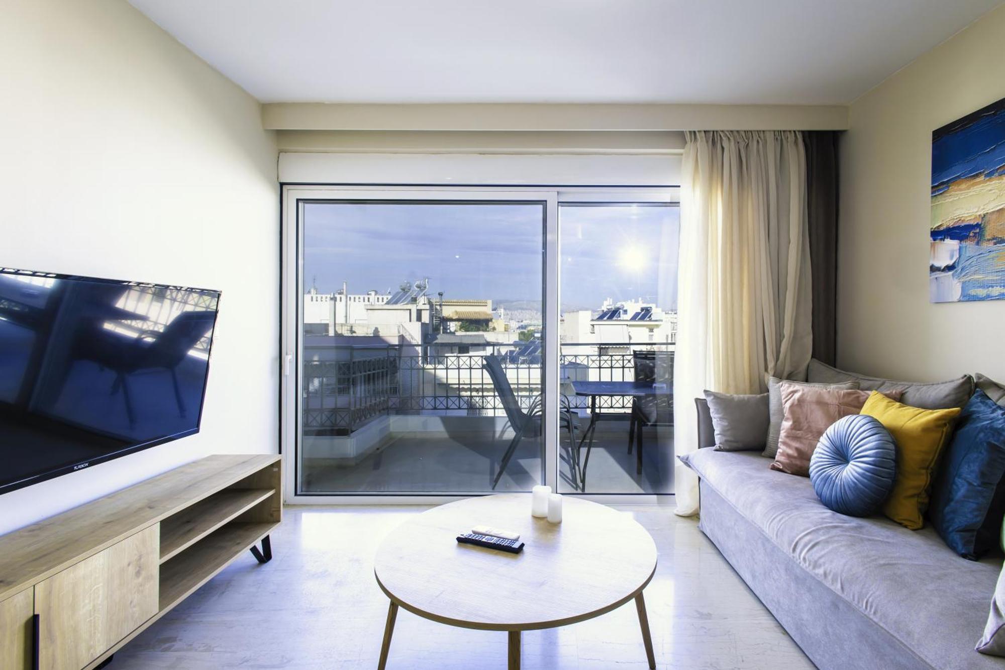 Lis153 By Smart Cozy Suites - Top Floors With Amazing City View - Available 24Hr Athén Kültér fotó